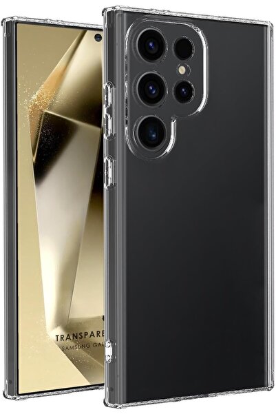 Evax (LÜX ŞEFFAF) Samsung S25 Ultra Uyumlu Kamera Koruyuculu Lüx Şeffaf Yumuş...