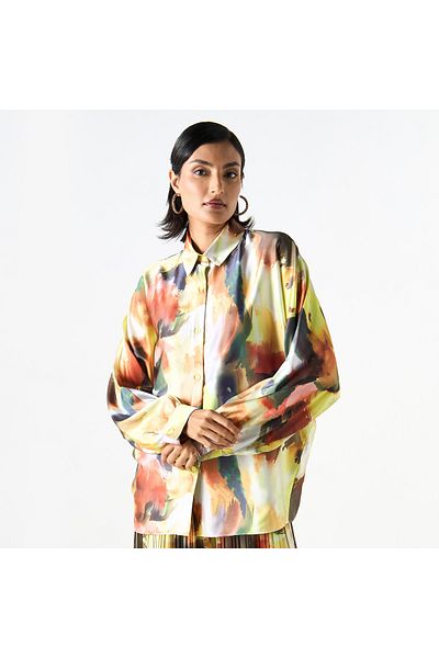 2Xtremz All-over Printed Shirt With Long Sleeves