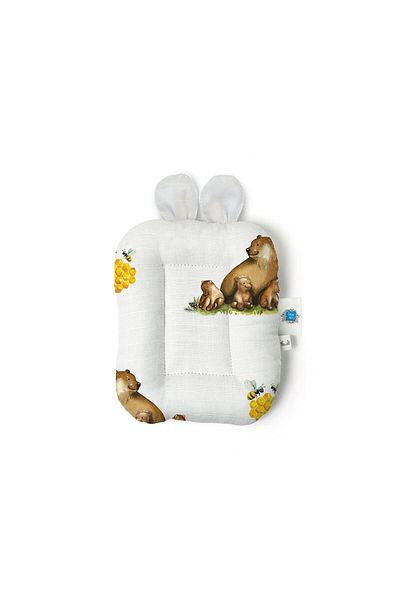 DEUX LAPINS 100% Cotton Muslin Baby Nursing Pillow - L'Ours
