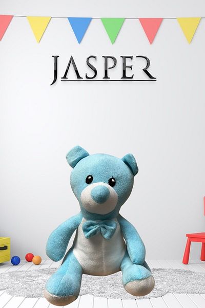 JASPER Small Tufted Baby Quilt 18 cm Blue -3013