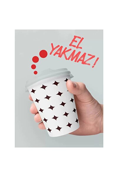 YOK YOK AMBALAJ Karton-kağıt/çay-kahve Bardağı (6.5OZ) 1000 Adet - Ahşap Karıştırıcı 1000 Adet