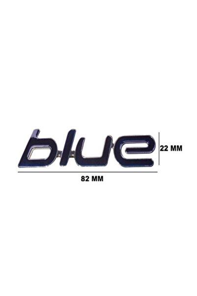 Generic Brand Hyundai Accent 2011-2018 Model Rear Luggage Writing Blue (Small)