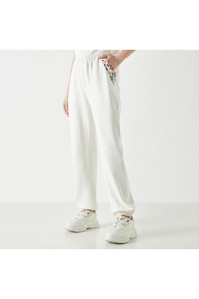2Xtremz Floral Embellished Joggers With Elasticised Waistband And Pockets