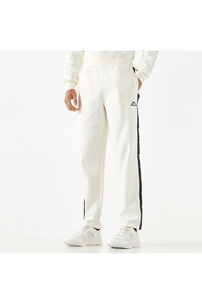 Kappa Tape Detail Track Pants With Elasticated Waistband And Pockets