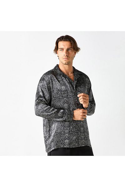 Iconic All-over Print Shirt With Long Sleeves