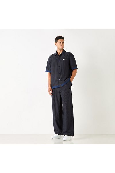 Starter Relaxed Fit Striped Shirt With Short Sleeves