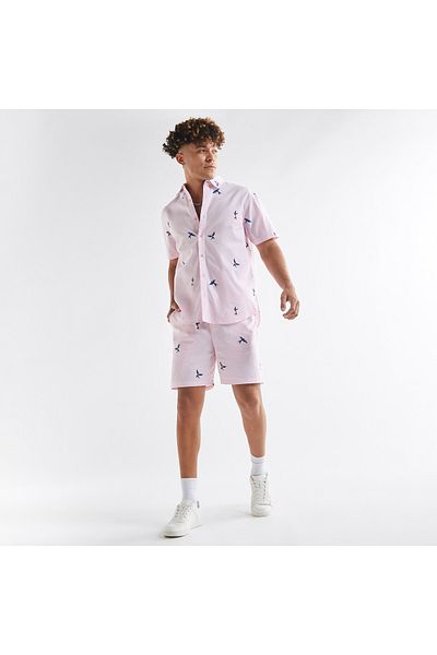 FAV All-over Print Shirt With Collar And Short Sleeves