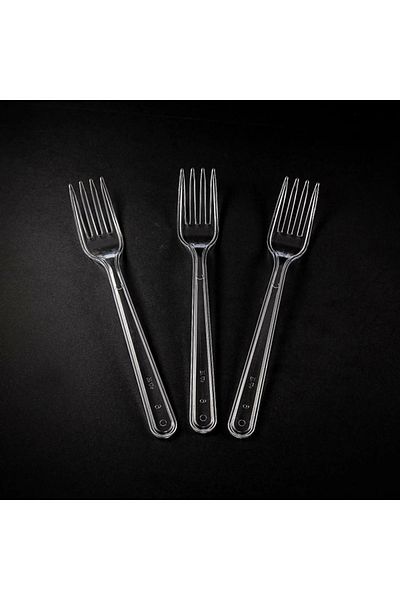YOK YOK AMBALAJ Durable and Environmentally Friendly Plastic Luxury Forks 1,000 Pieces