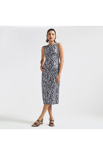 FAV All-over Print Sleeveless Bodycon Dress