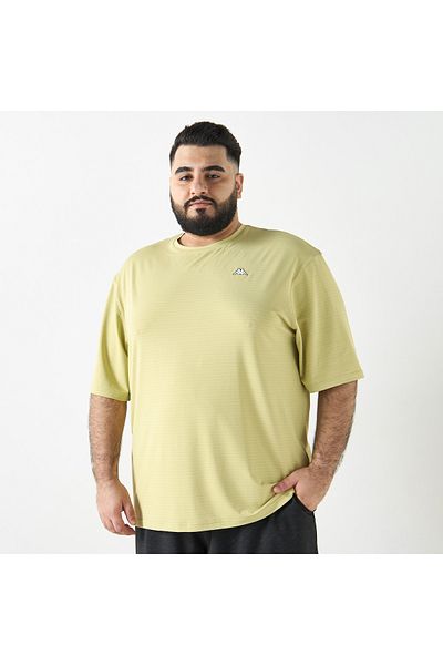 Kappa Textured T-shirt With Short Sleeves And Crew Neck