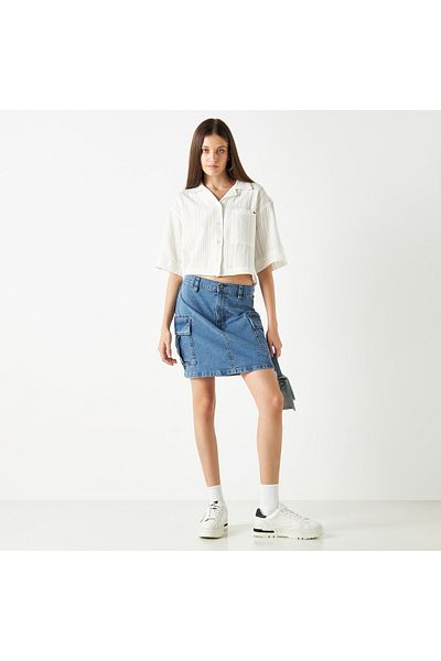 Lee Cooper قميص قصير منقوش بأكمام قصيرة