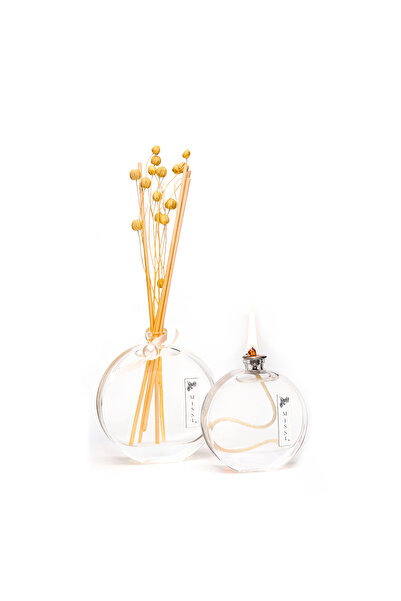 Missi Doğal Çiçekli Yasemin Sandal Oda Kokusu Ve Kandil Seti