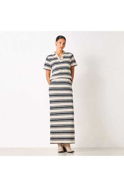 Lee Cooper Striped Polo T-shirt With Short Sleeves