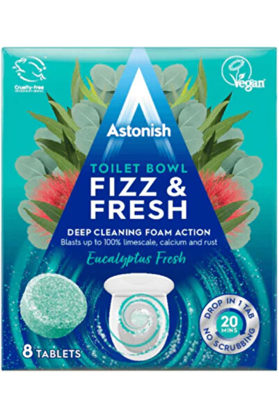 Astonish أقراص فيز أند فريش أوكالبتوس فريش لتنظيف المرحاض - 8 أقراص