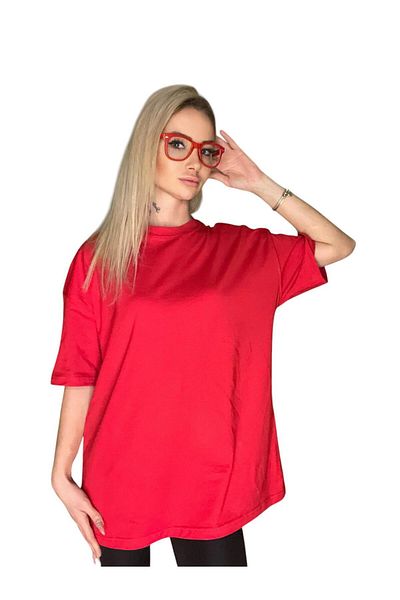 Oyga Γυναικείο μπλουζάκι Unisex με κοντό μανίκι φαρδιά εφαρμογή