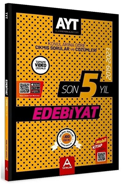 A Yayınları Yks Ayt Edebiyat Son 5 Yıl Çıkmış Sorular 2019-2023