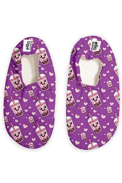 Ella Bonna Unisex Baby and Kids Sea Shoes, Purple Bubble Tea