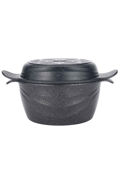 Neoklein Neoklein CS24-Black 2in1 pot, with lid that can be used as a frying pan, 24 cm, 4.4 L, aluminum, Black