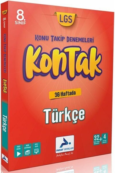 Prf Yayınları Paraf Yayınları 8. Sınıf Türkçe Kontak Konu Takip Denemeleri