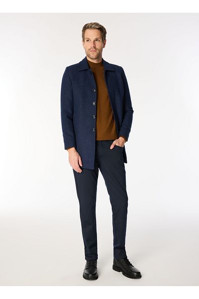 ALTINYILDIZ CLASSICS Altınyıldız Classics Navy Blue Men's Palto Ace 052510020 _Palto