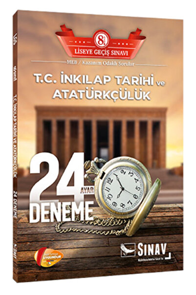 Sınav Yayınları 8. Sınıf Lgs T.c. Inkılap Tarihi Ve Atatürkçülük 24 Deneme