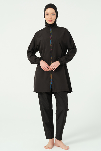 ALFASA Hijab Swimsuit with Mesh Detail on the Back