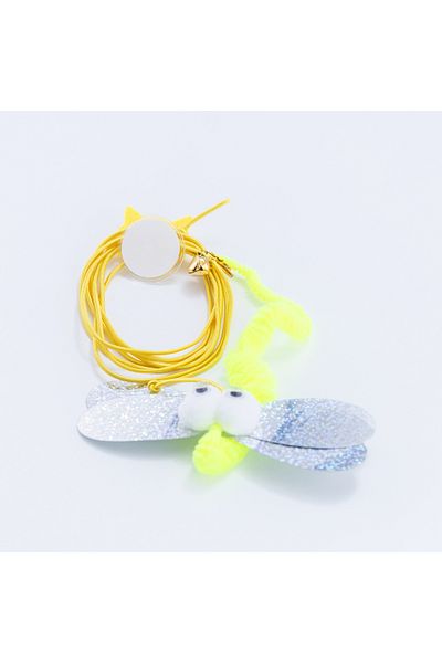 Bimotif Butterfly Model Elastic Self-Adhesive Cat Playing Rod