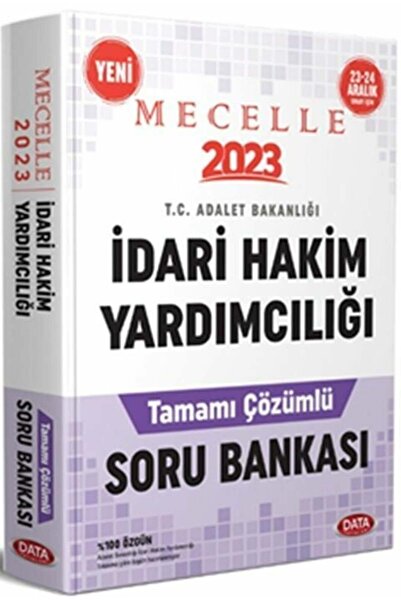 Data Yayınları 2023 Mecelle Idari Hakim Ve Savcı Yardımcılığı Tamamı Çözümlü ...