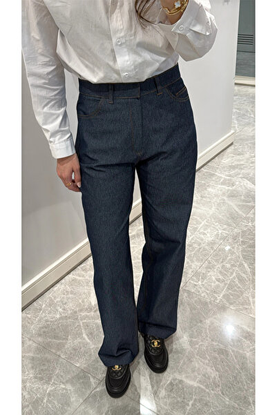 My Blog Denim-Jeans mit hoher Taille