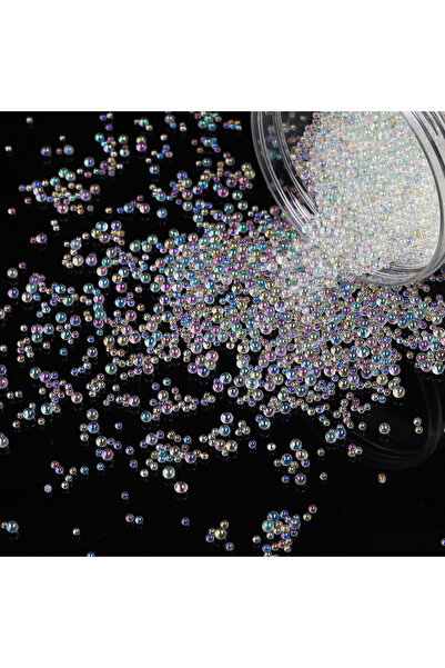 Choice 2-3.5 مم 20 جرام أبيض 10-20 جرام حبات كرة فقاعات صغيرة من الزجاج البلو...