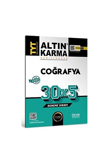 Altın Karma Yks Tyt Coğrafya 30x5 Deneme Video Çözümlü Yayınları