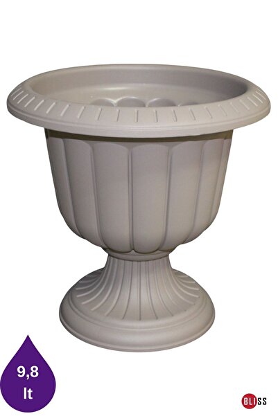 Bliss Serinova Nergis Sütlü Kahve Rengi Dekoratif Ayaklı Saksı 9,8lt