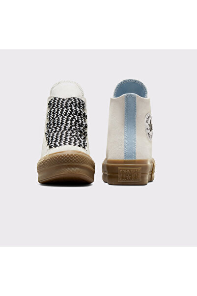 Converse Chuck Taylor All Star Lift Kadın Krem Süet Platform Sneaker