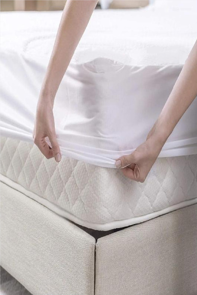 Evony Double Size 140X200 30 cm Micro Fitted Mattress Cover Liquid-Proof Mattress Protector Mattress Cover
