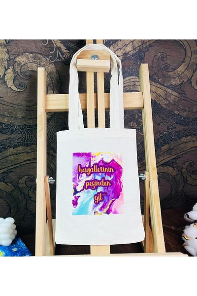 Gift Moda Urmărește-ți visele Geantă de pânză proiectată