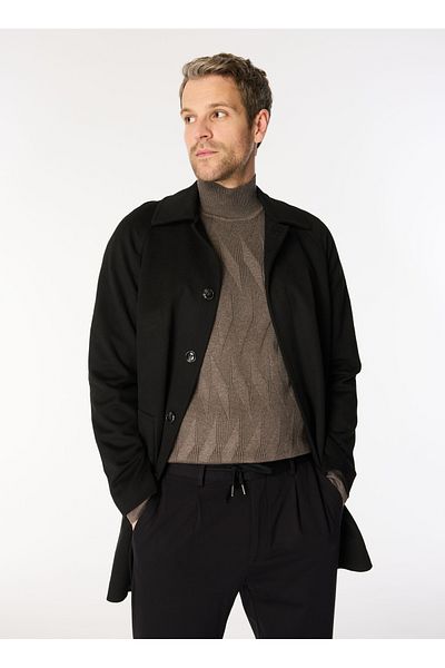 ALTINYILDIZ CLASSICS Altınyıldız Classics Black Men's Palto Ace 052510019 _Palto
