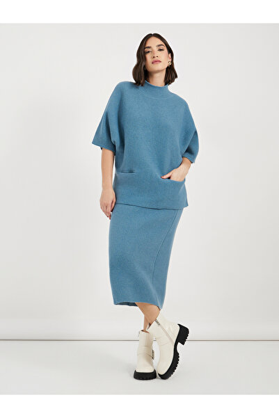 Styli Oversized Knit Sweater & Midi Skirt Co-Ords