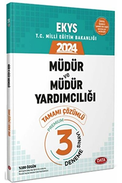 Data Yayınları 2024 Meb Ekys Müdür Ve Müdür Yardımcılığı Tamamı Çözümlü 3 Den...