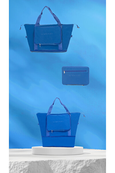 Lumini Aura Saks Mavisi - Katlanabilir Su Geçirmez Seyahat Ve Omuz Çantası