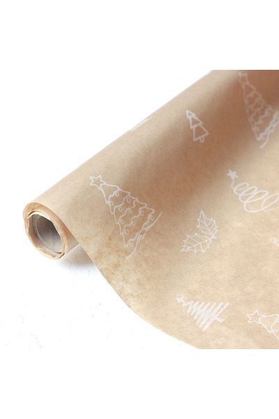 Bimotif 70X100 cm 100 Pcs Pine Pattern Kraft-Pack Paper