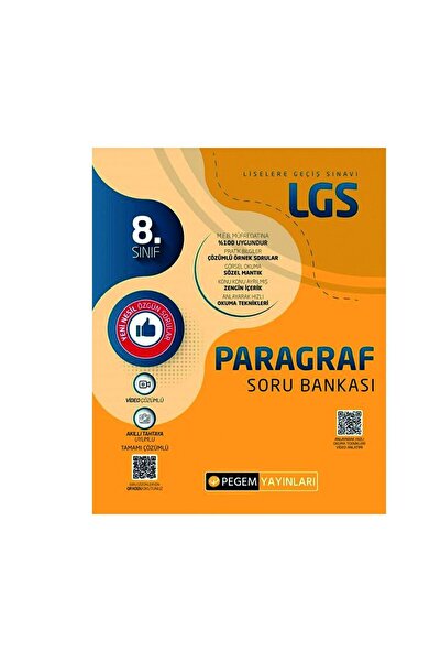 Pegem Akademi Yayıncılık Pegem 8. Sınıf LGS Paragraf Soru Bankası
