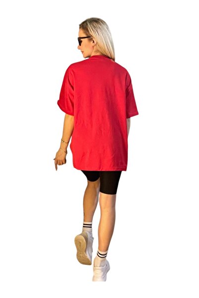 Oyga Γυναικείο μπλουζάκι Unisex με κοντό μανίκι φαρδιά εφαρμογή