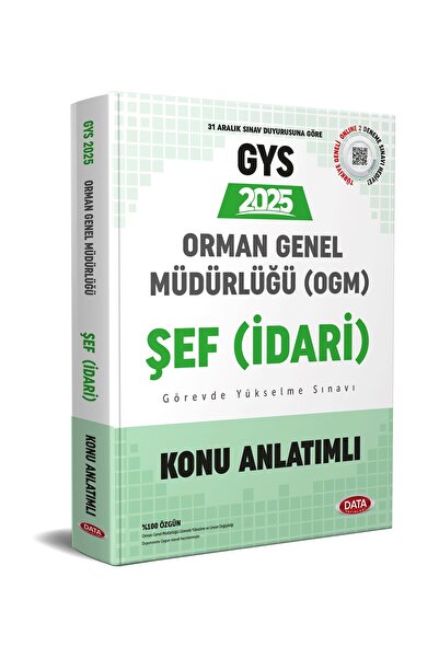 Data Yayınları Data 2025 Gys Ogm Orman Genel Müdürlüğü Konu Anlatımlı Görevde...