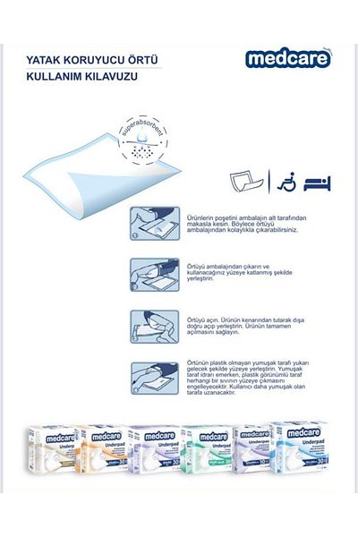 MEDCARE Mattress Protector 90X180 cm - 60 Pieces