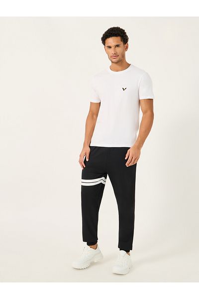 Styli Embroidered Round Neck Regular Fit T-Shirt