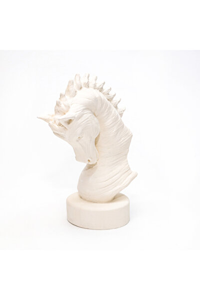 Missi Dekoratif Seramik Yasemin Sandal Kokulu Arap Atı Heykel (H:23 CM)