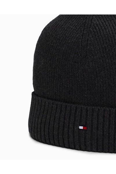 Tommy Hilfiger Čepice Pinma Cotton Beanie se vzorovanou vlajkou