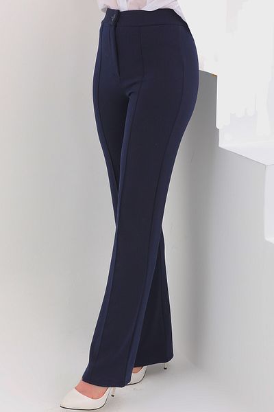zanstil High Waist Recovery Lycra Flared Leg Trousers