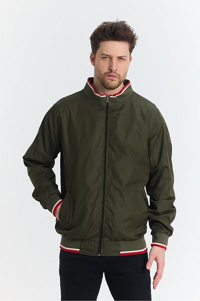 STONCS Men's Khaki Double Sided Seasonal Coat