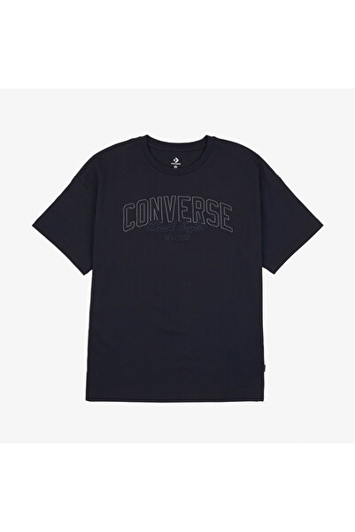 Converse Classic Kadın Baskılı Siyah T-Shirt